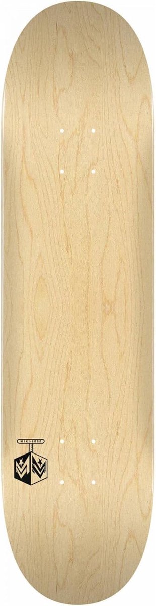 Skateboard Deck Plank Skateboard Skateboarden Diepe Concave 7.5 x 28.8 Inch Natuurlijk
