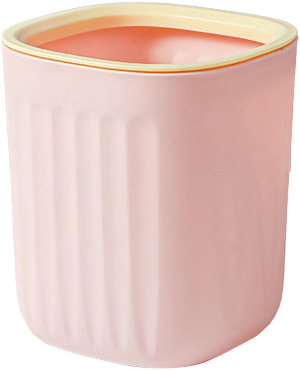 Dailygoods- Prullenbak 4,9 x 5,9 x 4,3 inch - Mini-prullenbak - Afvalbakje aanrecht - Plastic - Desk-prullenbak - Voor keuken/badkamer - Afvalbak