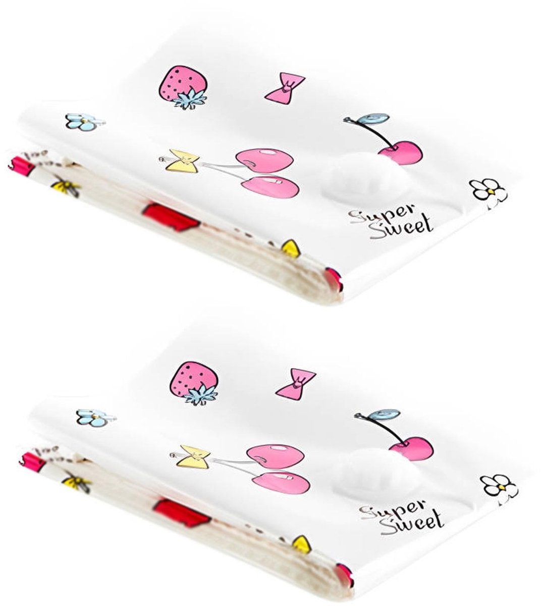 Dailygoods- Stofzuigerzakken - 2 Stuks - Opbergzakken Kleding - 60 x 80 cm - Herbruikbare Opbergzakken - Dubbele Sluiting - Ruimtebesparend