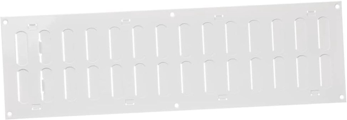 Schuifrooster Plaatstaal - Ventilatierooster - Luchtcirculatie Verbeteren - Verstelbaar - 500x150mm - Wit