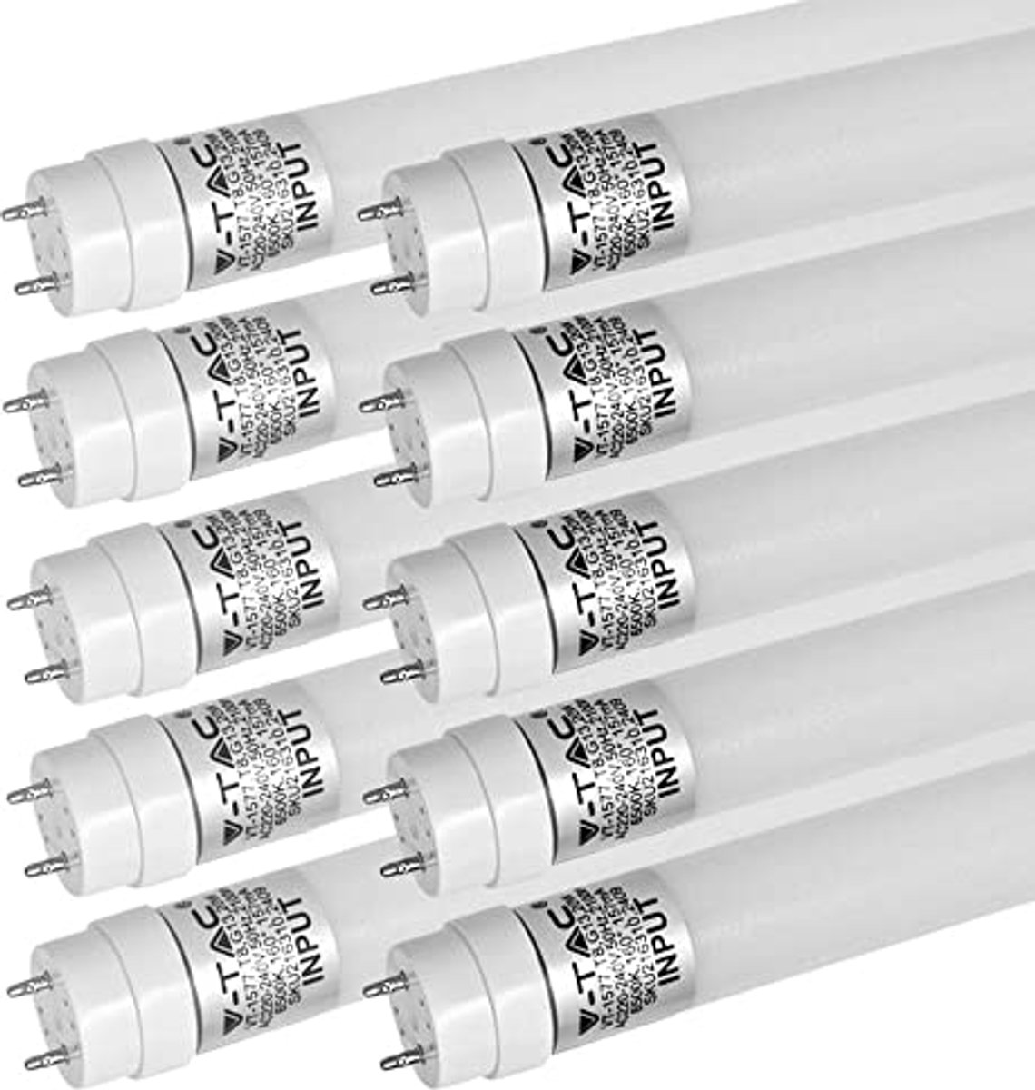 LED TL Buizen - Lampen - Werkplaats Verlichting - Energiezuinig - 120 cm 10 Stuks - Neutraal Wit