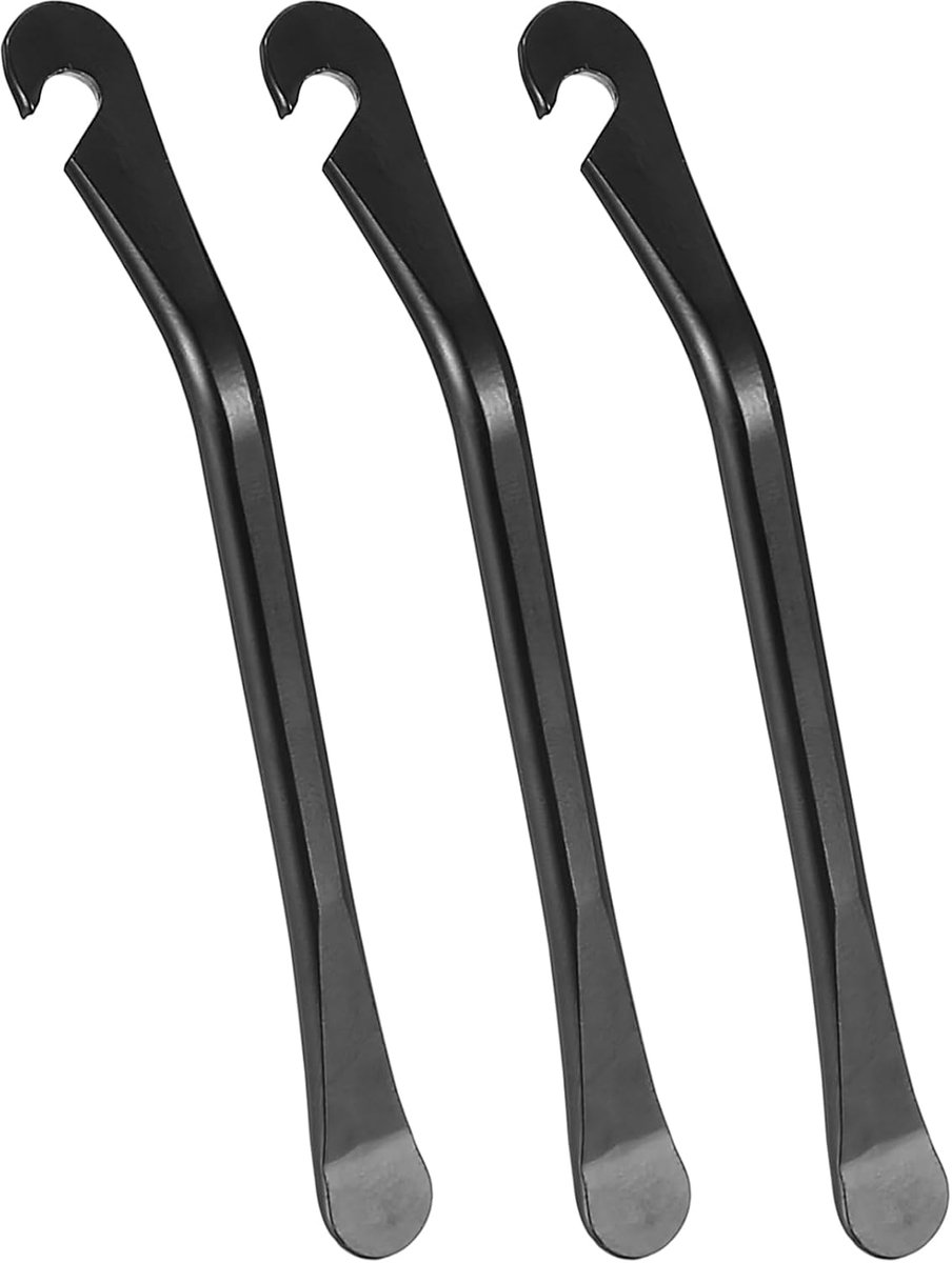 Fietsband Breekijzers - Montagegereedschap Reparatie - Banden Wisselen - Duurzaam Koolstofstaal - 3 Stuks - Zwart