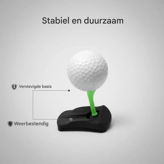 carmdering - Hinged Turf Base V3 - Scharnierende Golftee - Kunstgras Teehouder - Voorkomt Vasthaken - Consistente Tee Hoogte - PLA Materiaal - Weerbestendig - Voor Simulator En Driving Range - 1 Of 4 Stuks van carmdering — afbeelding 2