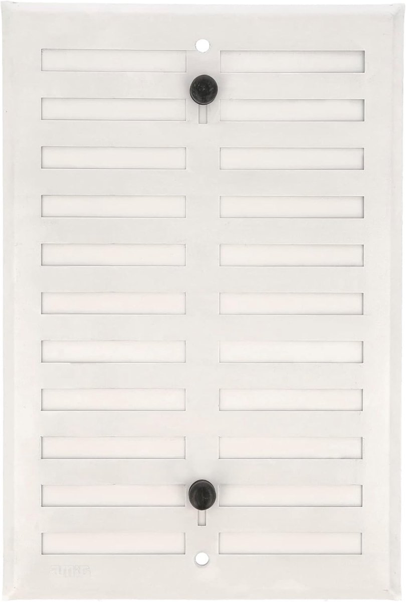 Ventilatie rooster - Lucht afvoer - Verbeter luchtcirculatie - Robuust aluminium - 170 x 200 mm - Wit
