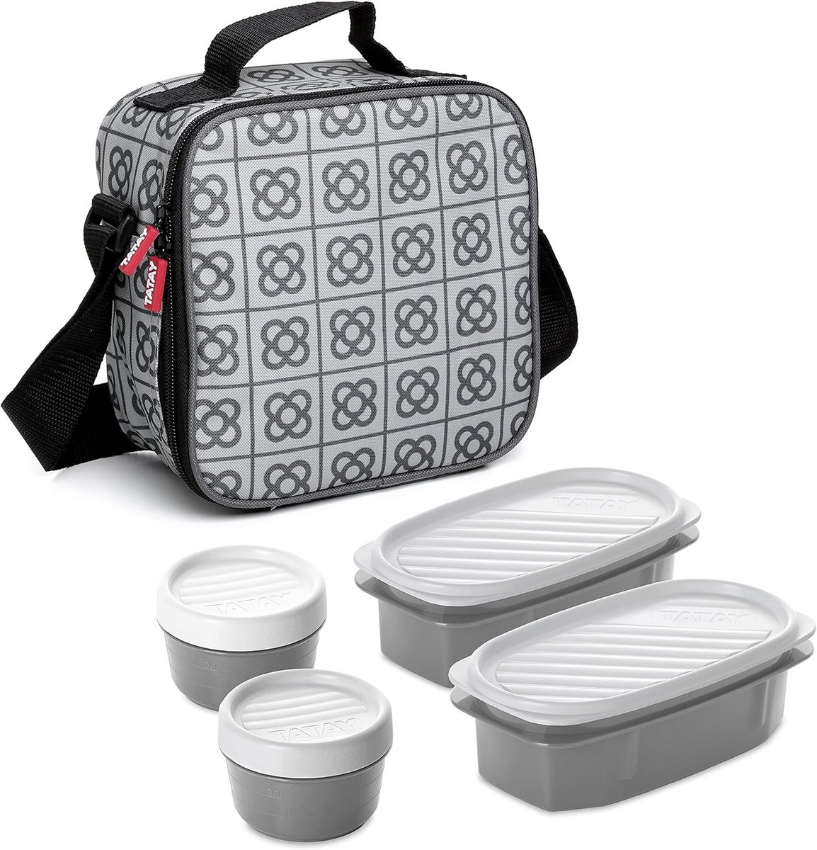 Koeltas - Lunchtas - Lunch Meenemen - Geïsoleerd Interieur - 3 Liter - Grijs