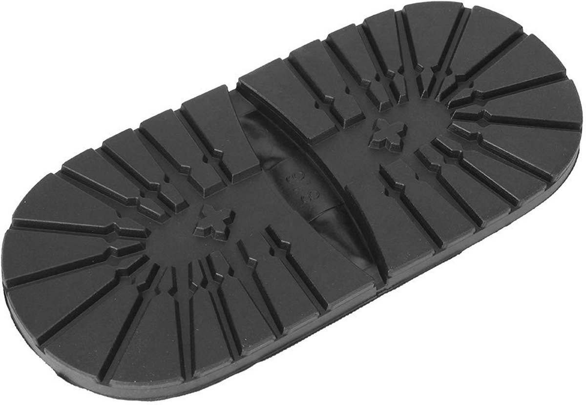 Dailygoods- Rubberen Zool Antislip - Vervangende Schoenzolen - Hielzolen - Voorzolen - Slijtvast Rubber - Zwart 17cm x 11,5cm
