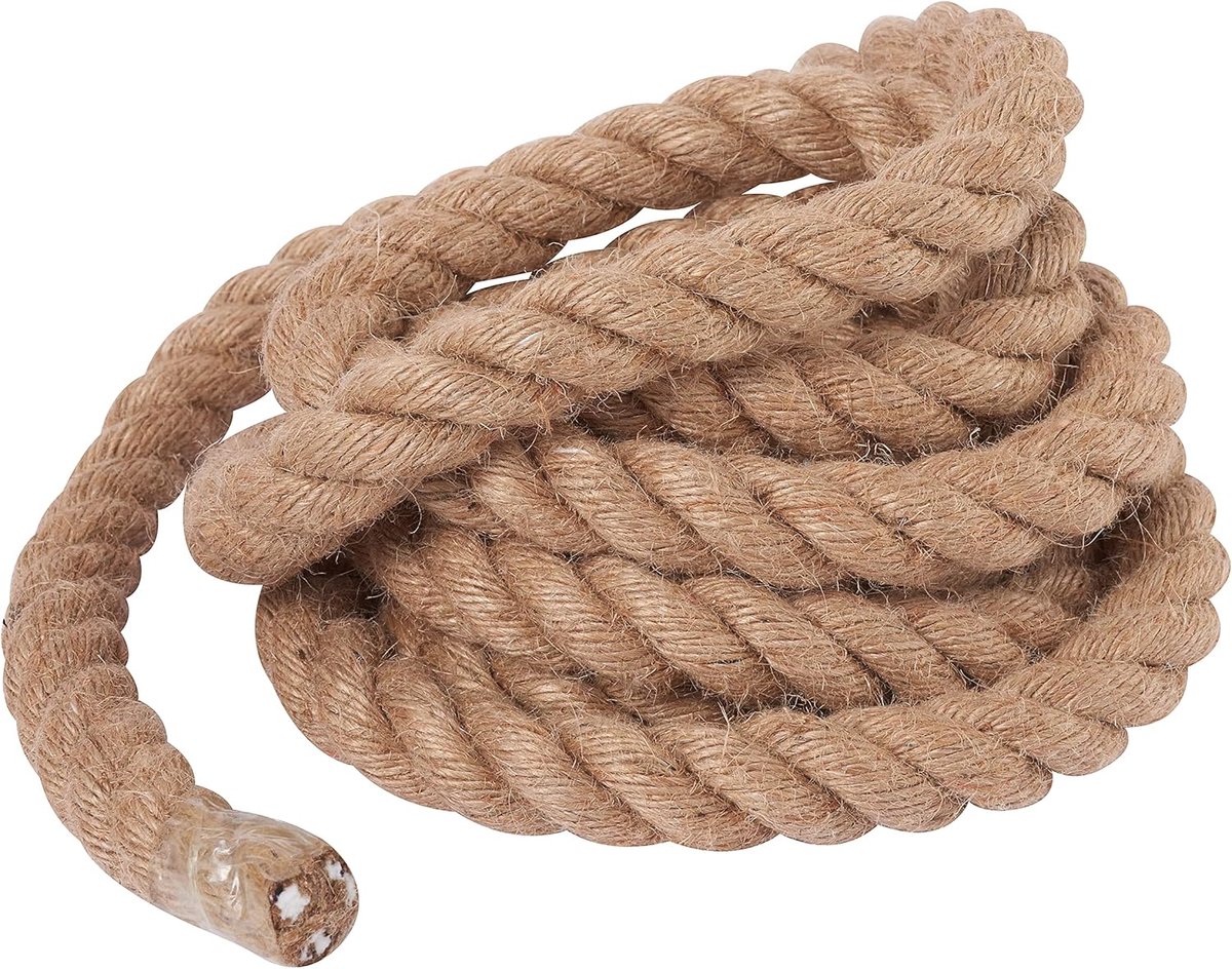 Ramie Touw - Natuurkoord - Decoreren Buiten - Robuust Natuurproduct - 3 meter 20mm - Natuurlijk