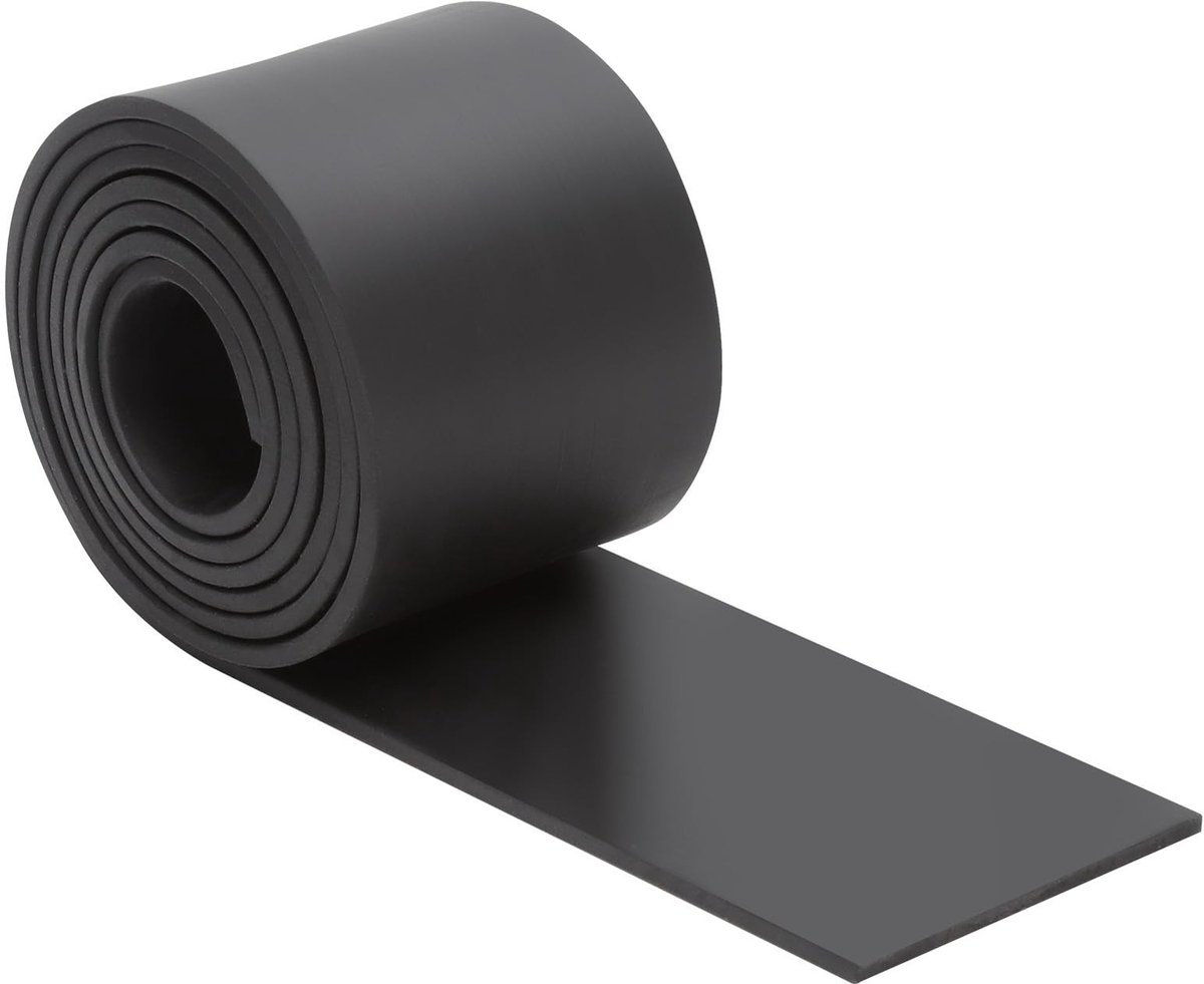 Dailygoods- Antislip Rubber 3 mm - Rol van 1 m - Massief Rubber - Isolatie - Anti-vibratie - Ideaal voor Deuren/Ramen - Rubbermat