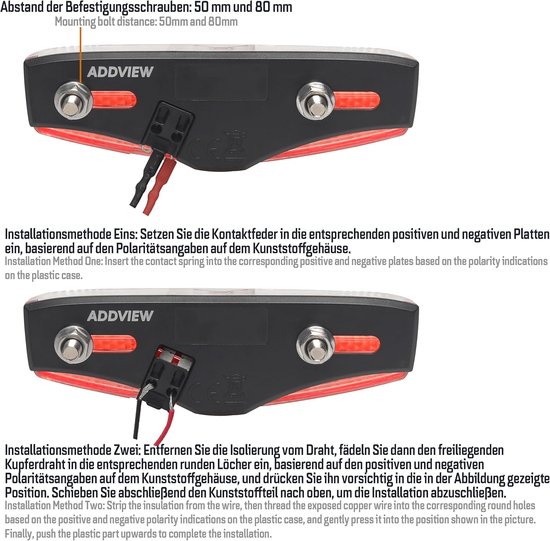 Fiets Achterlicht - Led Verlichting Fiets - Veilig Fietsen - Dynamo Aangedreven - 105 x 35 x 24 cm - Rood — afbeelding 5