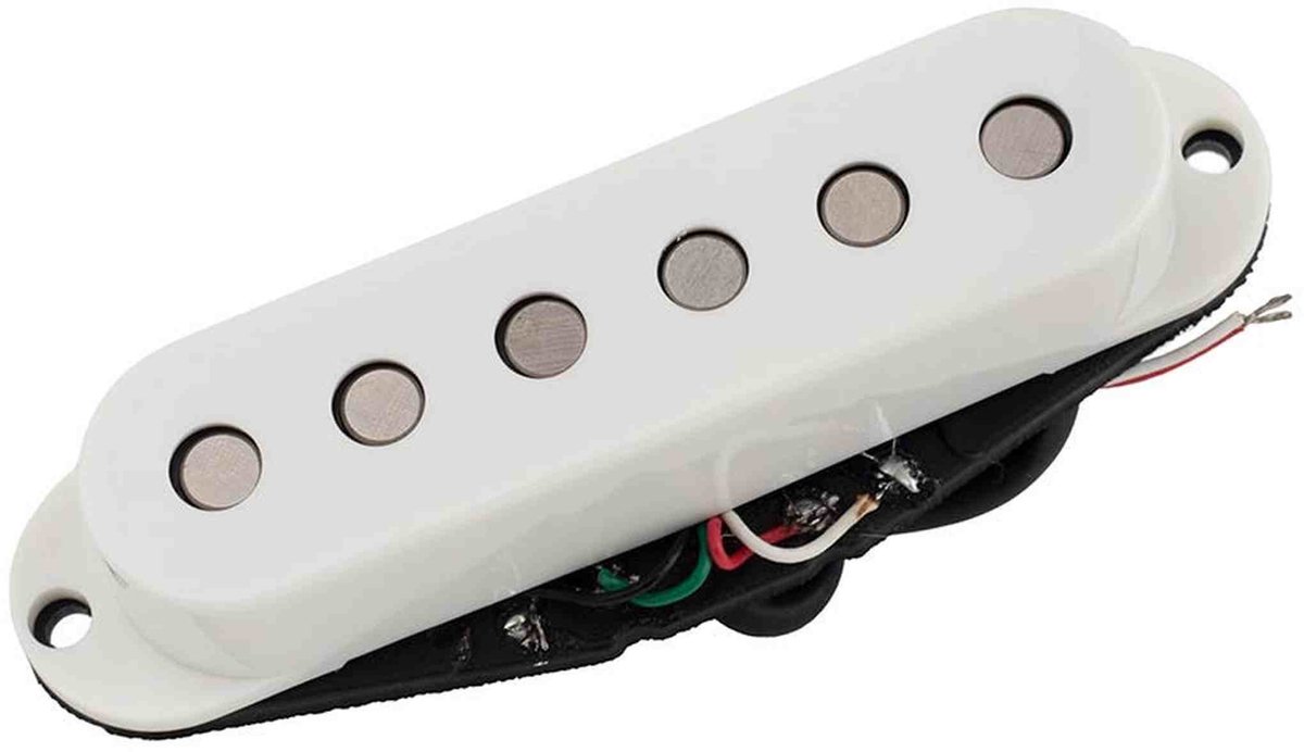 Roswell RP-STK50WH Witte Gestapelde ST Pickup met Alnico 5 Staven