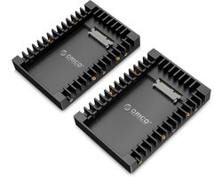 Harde Schijf Adapter - Converter Frame - Opslag Uitbreiden - SATA 3.0 Protocol - 2 Stuks - Zwart