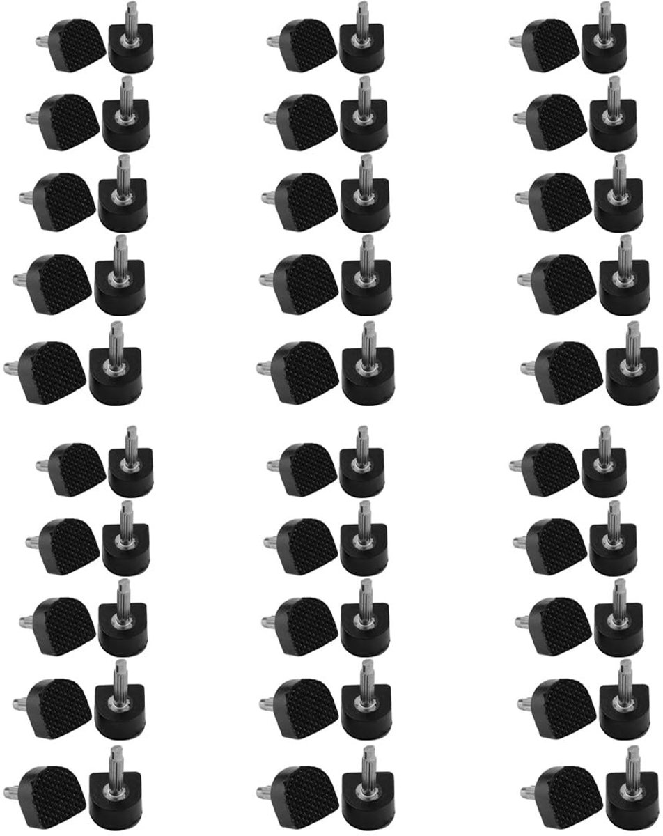 Dailygoods- Vervangende Hakken - 30 Paar Hielpunten - 5 Maten (8/9/10/11/12 mm) - U-vormig - Duurzaam TPU/IJzer - Antislip en Geluidsonderdrukkend