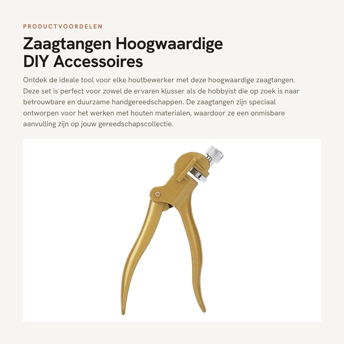 Dailygoods- Zaagtang Hoogwaardige Koperlegering - Zaagset - Handgereedschap - Doe-het-zelf Accessoires - Houtbewerking - 18 x 7 x 3 cm - Zaaggereedschap