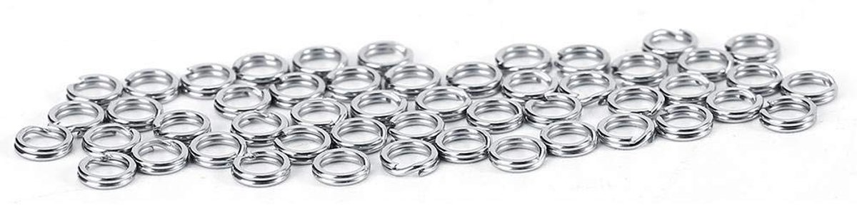 Dailygoods- Splitringen 50 Stuks - Roestvrij Staal - Corrosiebestendig - Verbeterde Lure Prestaties - Voor Haken en Sieraden - Hoge Treksterkte - Vissplitringen