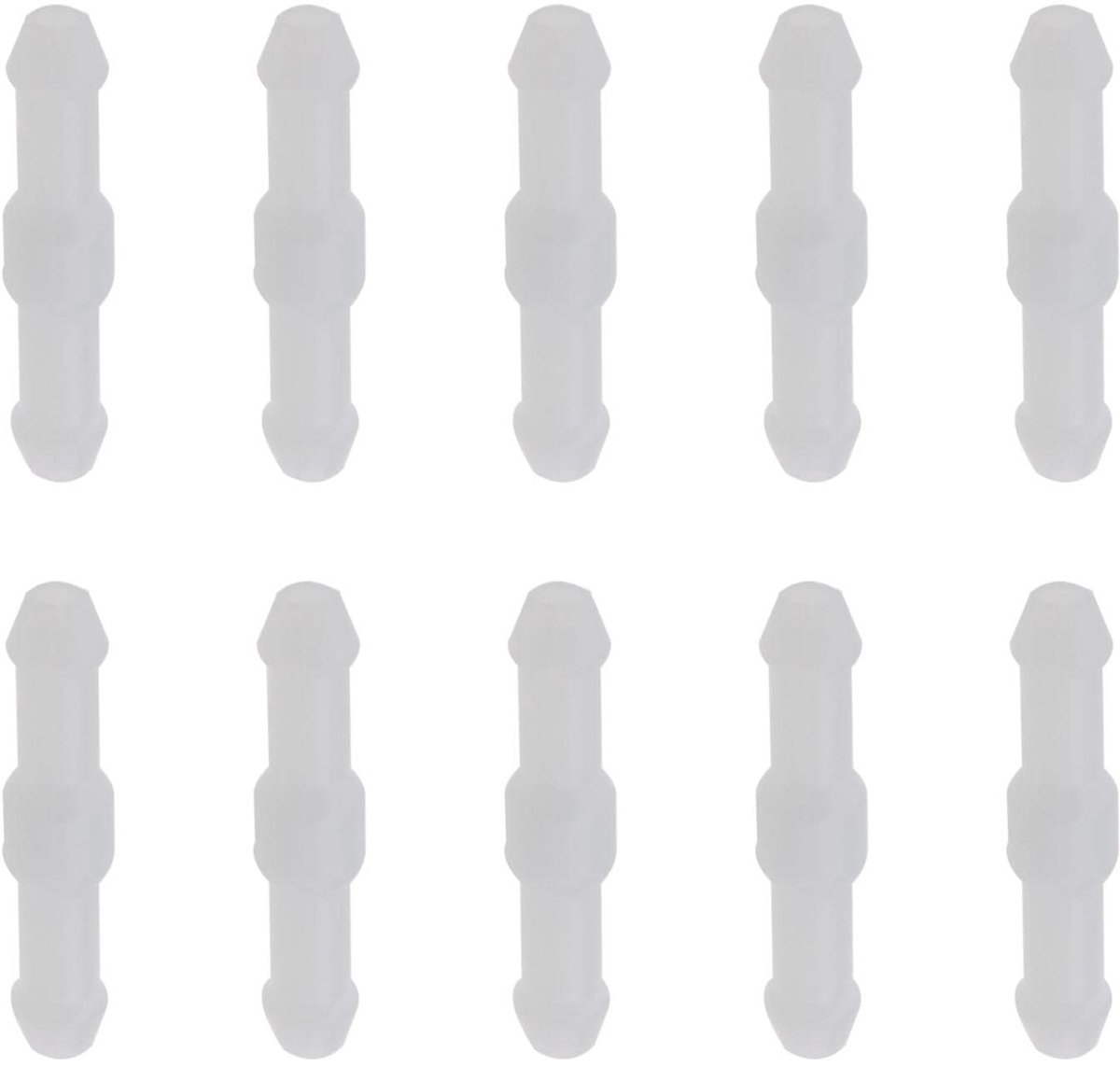 Dailygoods- Windschermreinigerslang 10 Stuks - 2-Weg Connector - L-Type - Vervangingsset - Hoogwaardige Kunststof - Binnendiameter 3 mm - Ruitensproeier Slang