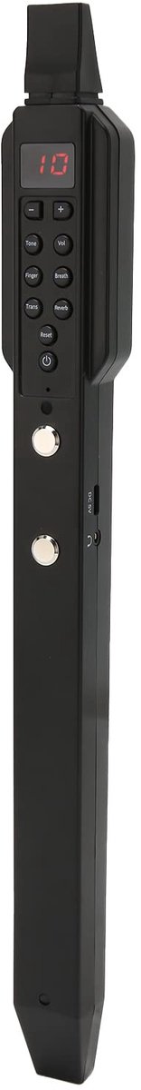 Dailygoods - Elektrisch blaasinstrument - Digitaal blaasinstrument - MIDI-connectiviteit - Zwart - 10 tonen - Geschikt voor muziekproducenten - Mini f...