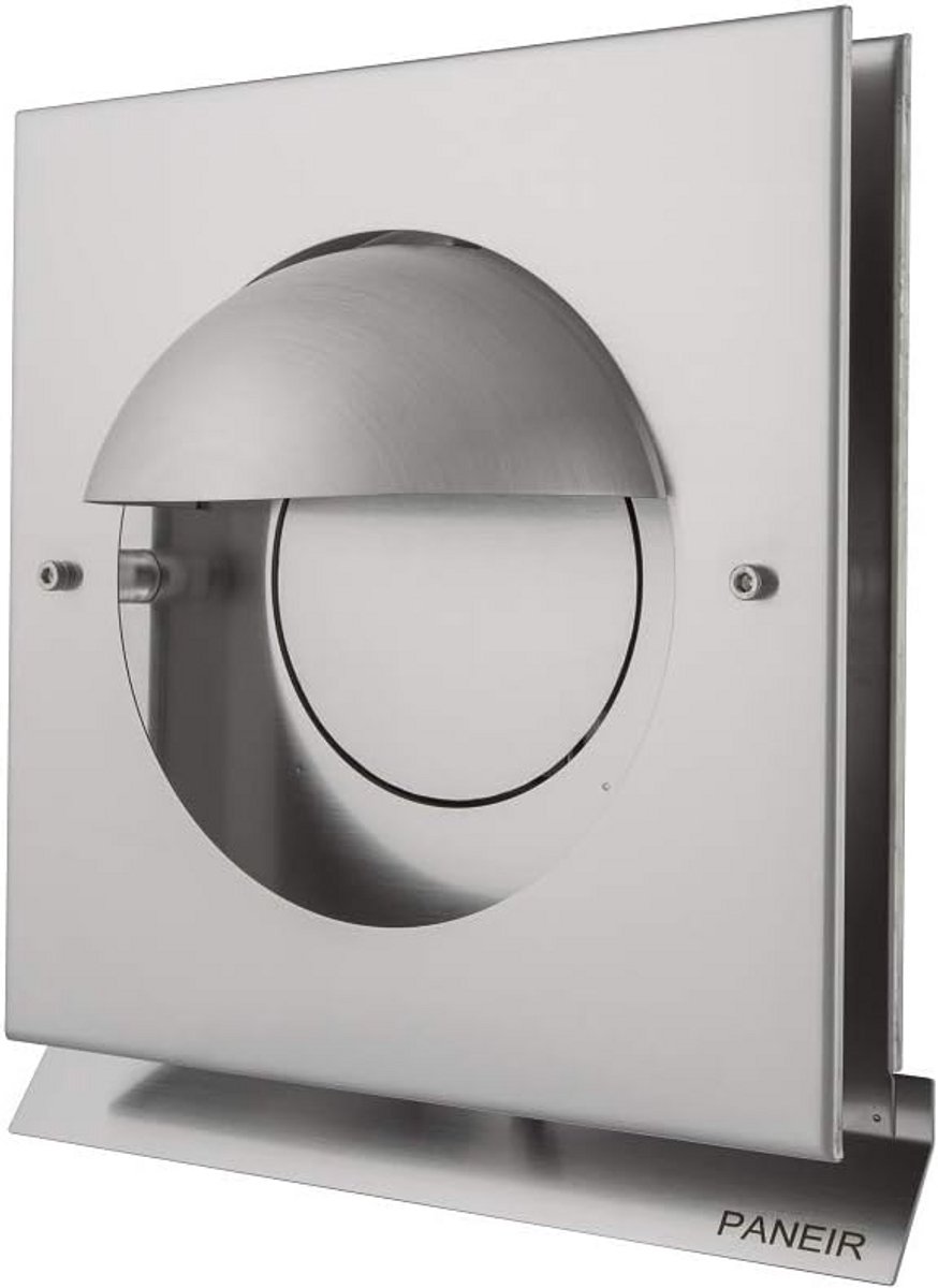 Afvoerluchtrooster - Overdrukrooster Buiten - Ventilatie Buiten - Geïntegreerde Terugslagklep - 150 mm - Zwart