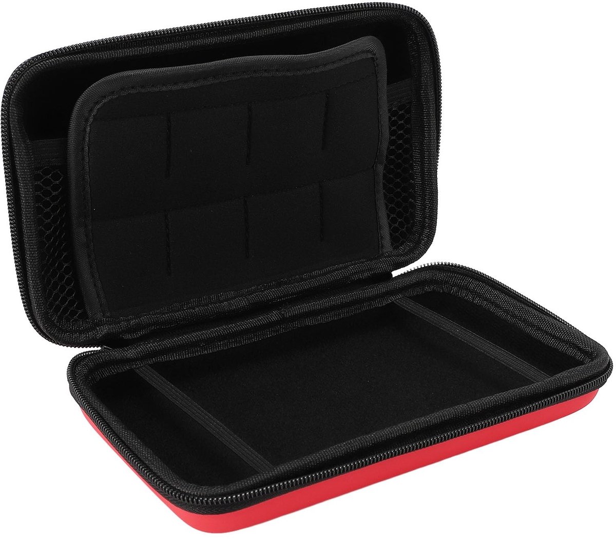 Dailygoods- Draagtas voor Gameconsole - Harde Schaal - Waterdicht - Binnenzak met 8 Gameslots - Geschikt voor 3DS XL - Extra Opslagruimte - Gameconsolehoes