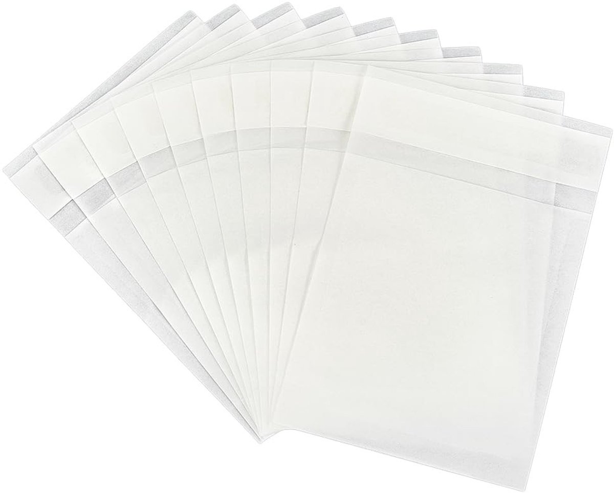 Dailygoods- Voedselzakken 60 stuks - Papieren Draagtassen - Zelfsluitende Pergamijnzakken - Voor Snacks/Koekjes/Noten - Betrouwbaar en Herbruikbaar - Niet Oliebestendig - Papieren Zakken