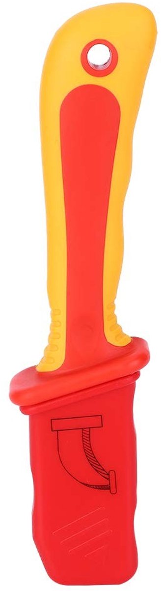 Dailygoods - Isolerend Mes - VDE 1000V - Ergonomisch Design - Veiligheidsmes - Ideaal voor Elektriciens - Handig en duurzaam - Retractable