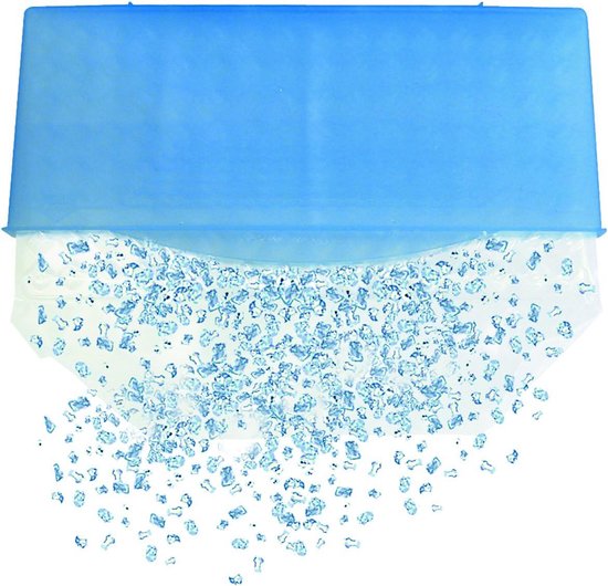 Crushed Ice Maker - IJsvorm Crushed Ice - Cocktails Maken - Inclusief Scheidingsfilms - 27 x 13.5 cm - Blauw — afbeelding 3