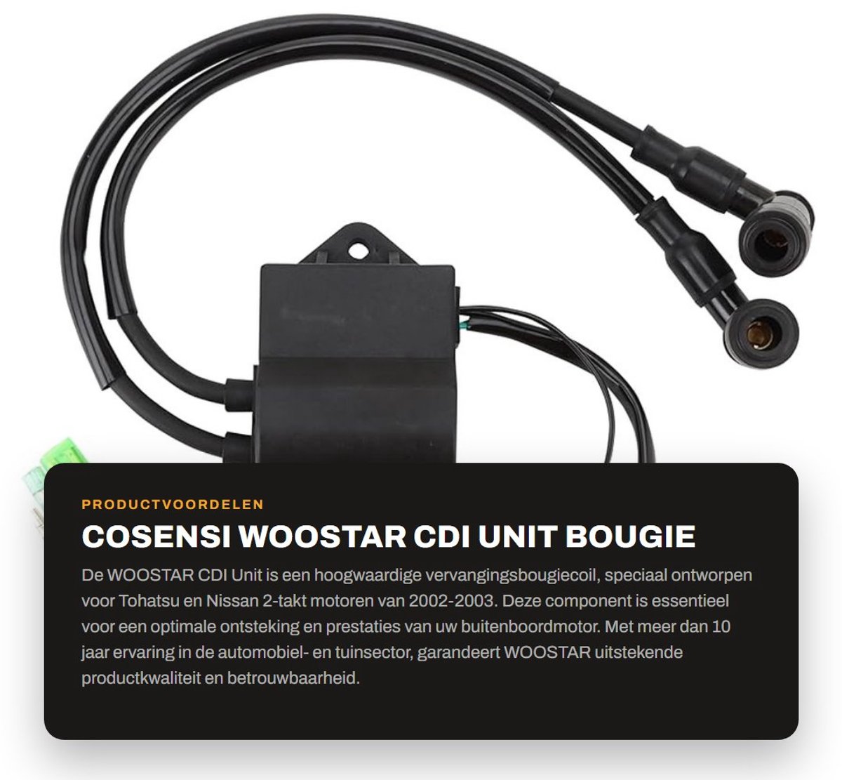 Dailygoods- CDI Unit Vervangingsonderdeel - Ontstekingsspoel - Compatibel met Tohatsu/Nissan - 2-takt - OEM 3B2-06170-0 - Hoogwaardige kwaliteit - Ontstekingsmodule
