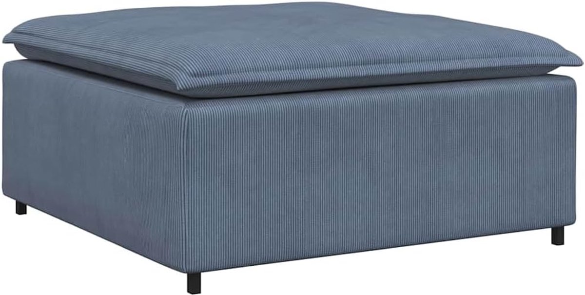 Zitmodule Hocker - Voetenbank Ottomaan - Woonkamer Inrichten - Modulaire Flexibiliteit - 100x100x48cm - Blauw