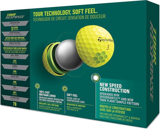 Golfballen - Sportballen - Golfspel Verbeteren - Urethaan Cover - 1 Stuk - Geel — afbeelding 5