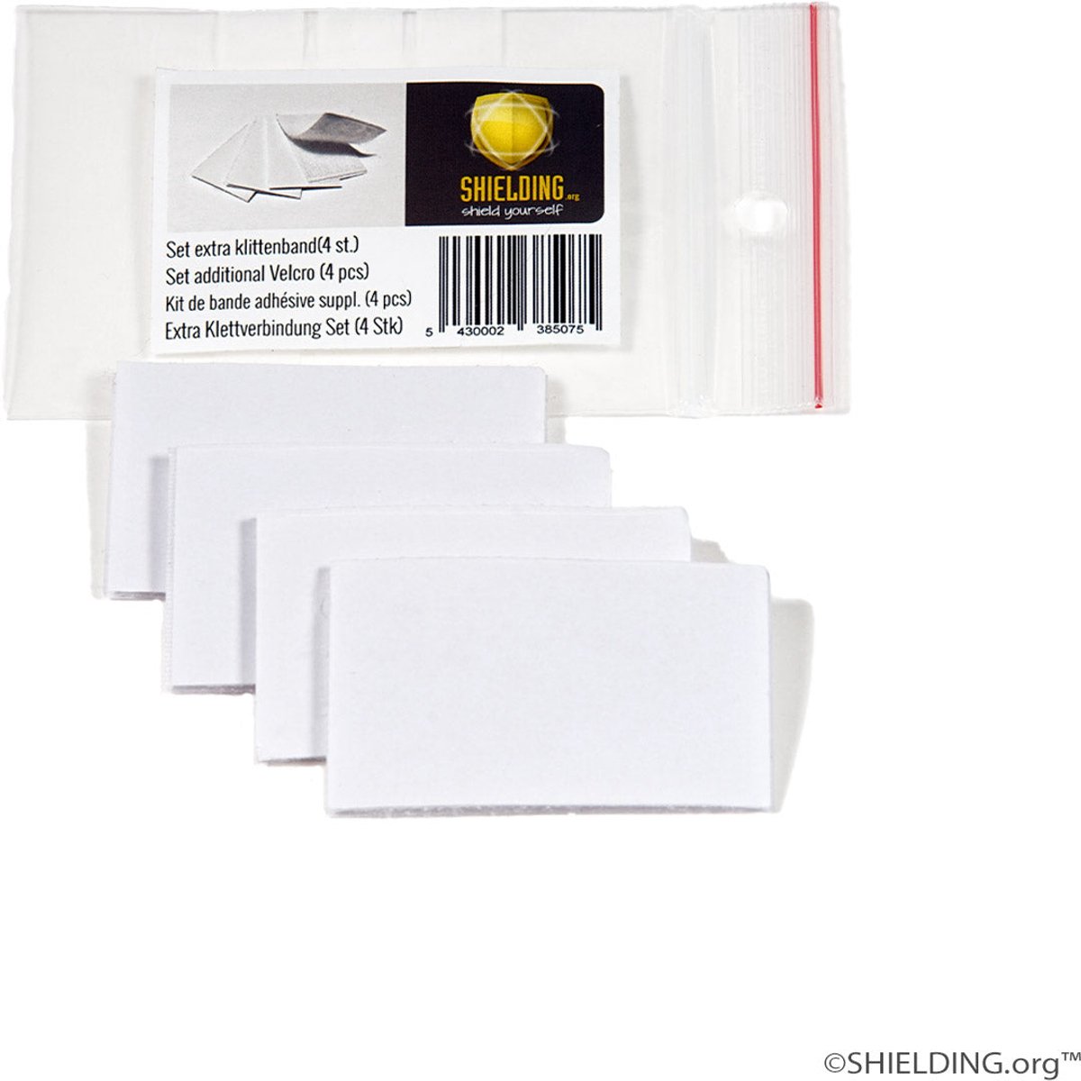 Aarding Zelfklevend Klittenband Stralingsschild 4 stuks - Aardingsaccessoires