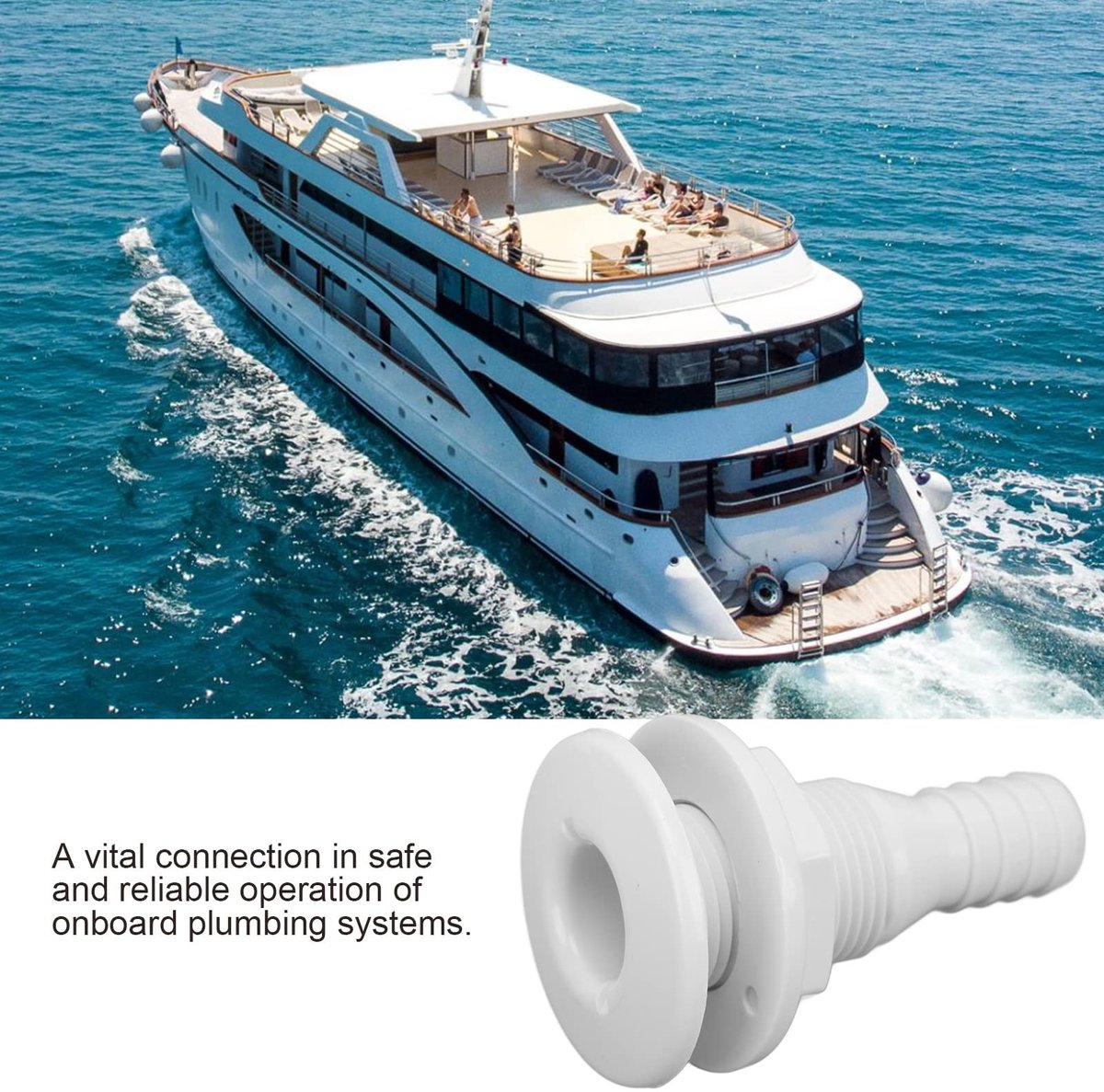 Allecto - Door de Rompconnector - Bootafvoerfitting - Eenvoudig te