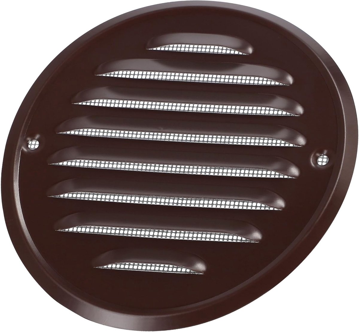 Ventilatie rooster - Afvoerrooster insectenhor - Luchtcirculatie verbeteren - Roestvrij staal - 130 mm diameter - Bruin