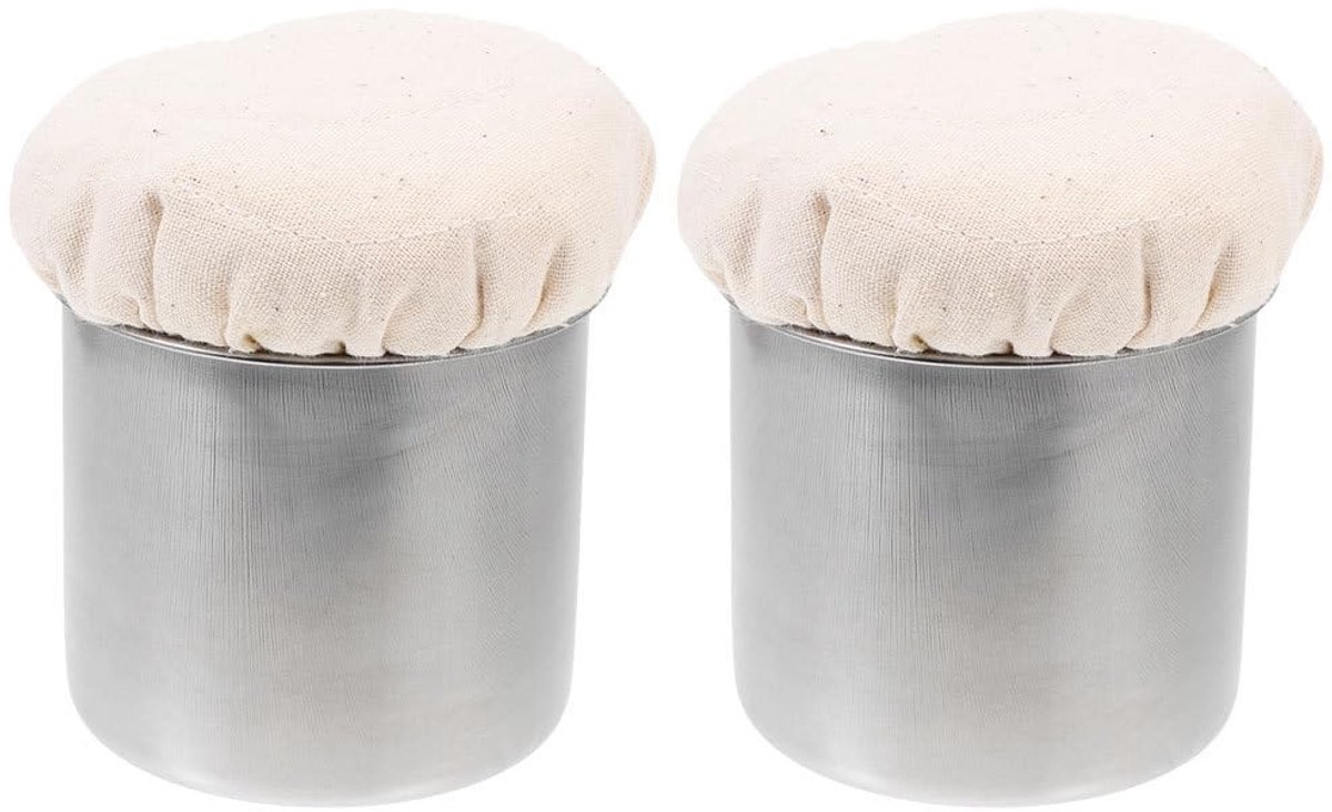 Dailygoods- Vetborstels 2 stuks - Olieborstel - Bakborstel - Slijtvaste Oliewisser - Roestvrij Staal - Afmetingen 9,5 x 9,0 cm - Oliekwast
