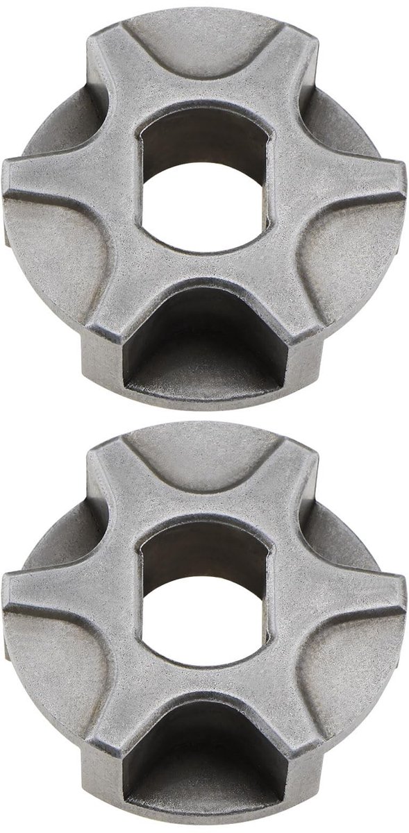 Dailygoods- Tandwiel 3/8" Geïntegreerd - 2 Stuks - Staal - 6/3 Tanden - Binnenste Gat Diameter 9 mm - Vervangingsonderdelen Kettingzaag - Zaagtand