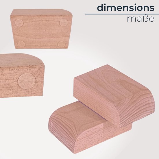 Omgoods - BalanceBlocks Houten Handstand Pads - Ergonomische Steun voor Yoga en Gymnastiek van Omgoods — afbeelding 3