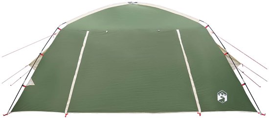 vidaXL - Huisje - Tent - met - dak - Groen - 400 - x - 210 - x - 180 - cm - Polyester van Vidaxl — afbeelding 3