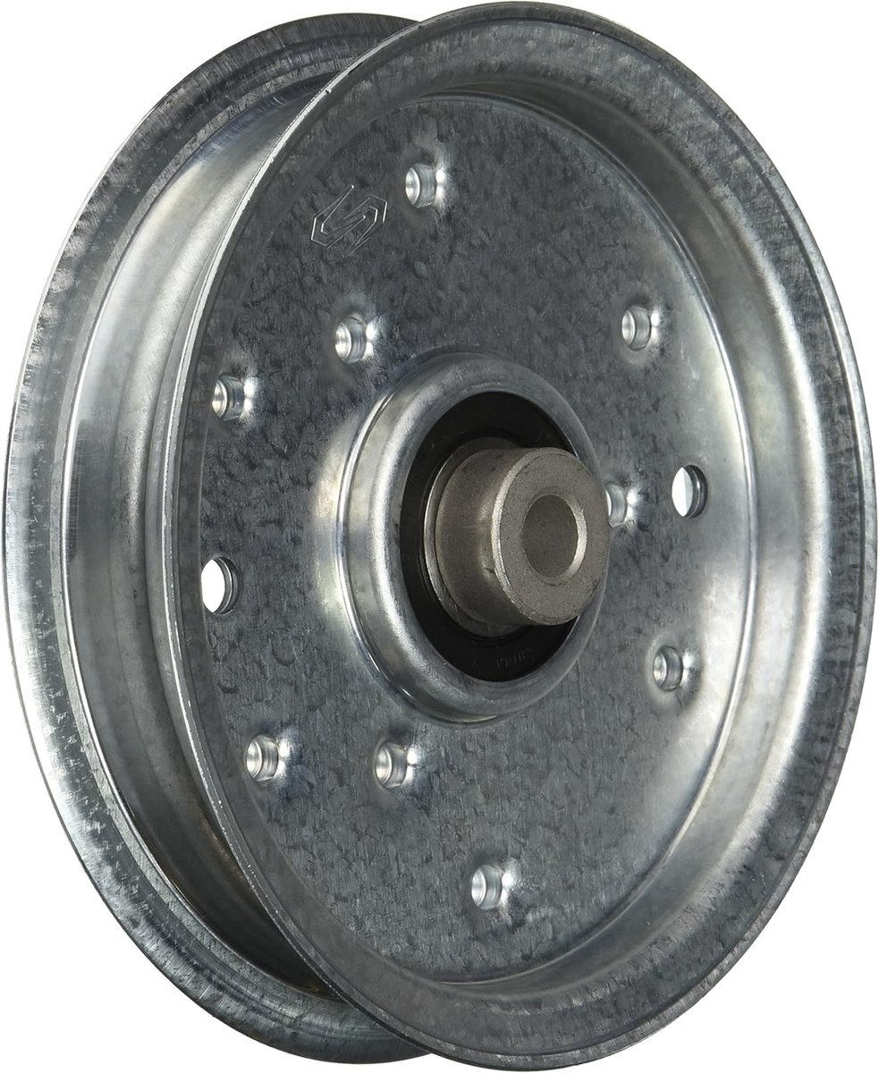 Platte riemschijf - Reserveonderdeel grasmaaier - Gazononderhoud - Voldoet aan OEM specificaties - 114 cm diameter - Zwart