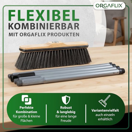 Steel Bezemsteel - Verstelbare steel - Schoonmaken - Modulair ontwerp - 60-130 cm - Grijs van STEEL — afbeelding 4