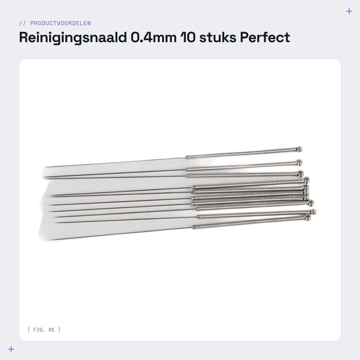 Dailygoods- Reinigingsnaald 10 Stuks - 0.4mm Nozzle - Roestvrij Staal - Effectieve Reiniger - Scherpe Punt - Unieke Naaldgreep - 3D Printer Onderhoud