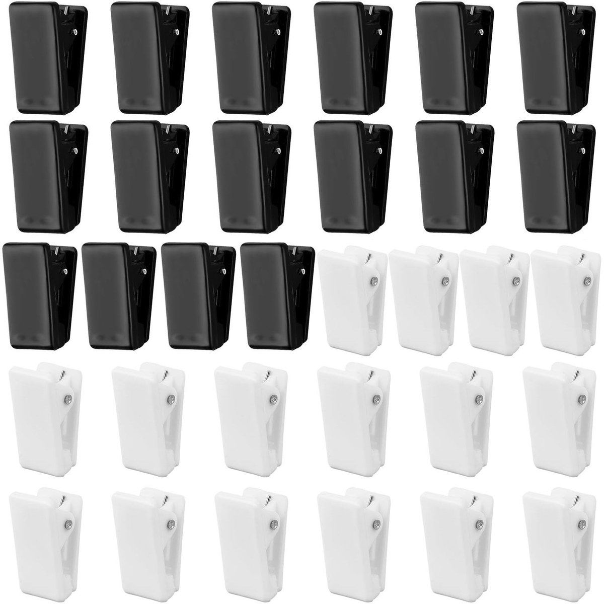 Dailygoods- Bankbiljetclips - 30 Stuks - Transparante Zelfklevende Clips - Robuuste Kunststof - Lichtgewicht - Schokbestendig - Voor Thuis/Op kantoor - Kleefclips