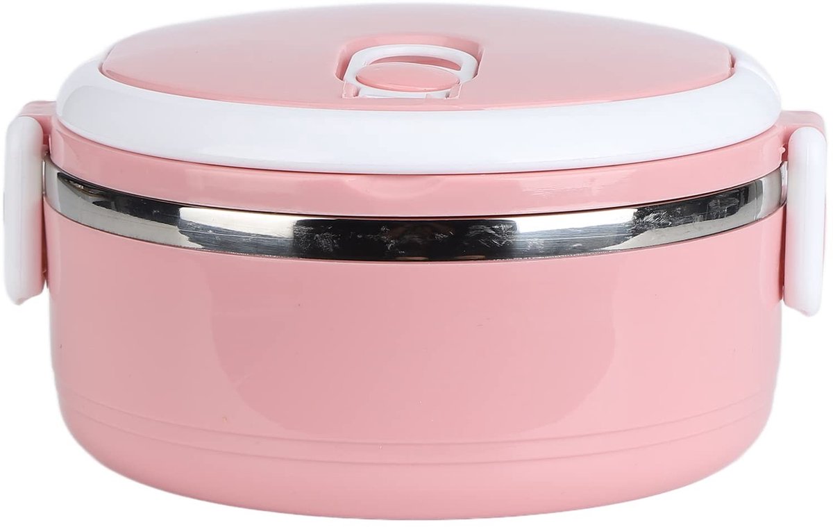 Dailygoods- Lunchbox Thermisch - Roestvrij Staal - Isolatie - Bento - Stapelbaar - Voor Kinderen - Warmtebehoud 1 Uur - Bento Box