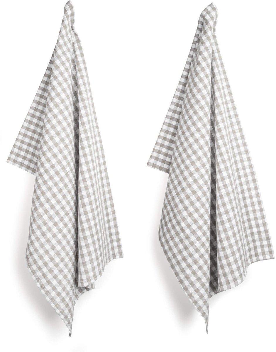 Dailygoods- Theedoeken Set 8 Stuks - Hoogwaardige Keukendoeken - 100% Katoen - Ruitjesmotief - Voorgewassen - 45 x 70 cm