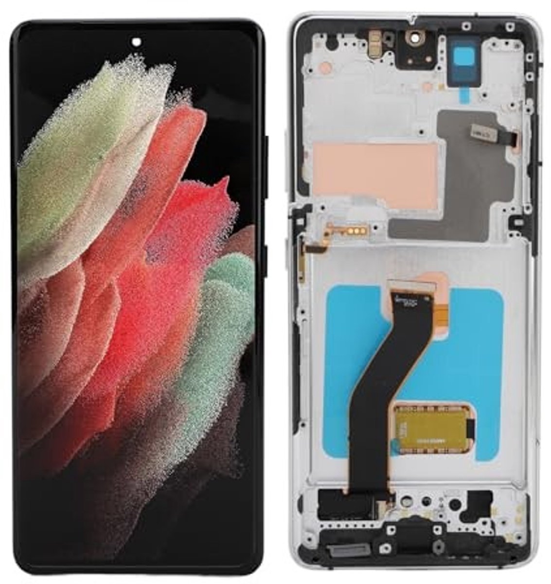 Dailygoods - Schermvervanging - S21 Ultra 5G - LCD met Frame - 6,8 inch - Touchscreen - Inclusief gereedschap - Geschikt voor SM G998B - EU versie