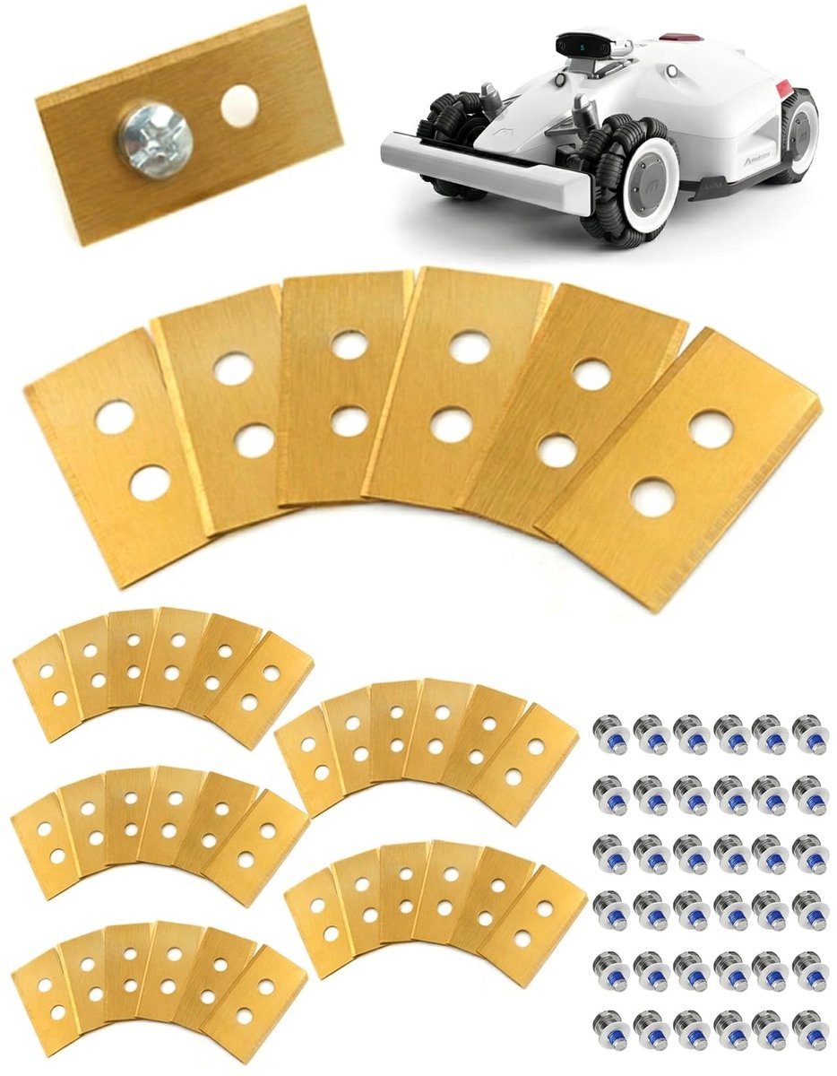 Dailygoods - Reservemessen voor Robotmaaiers, 36 Stuks