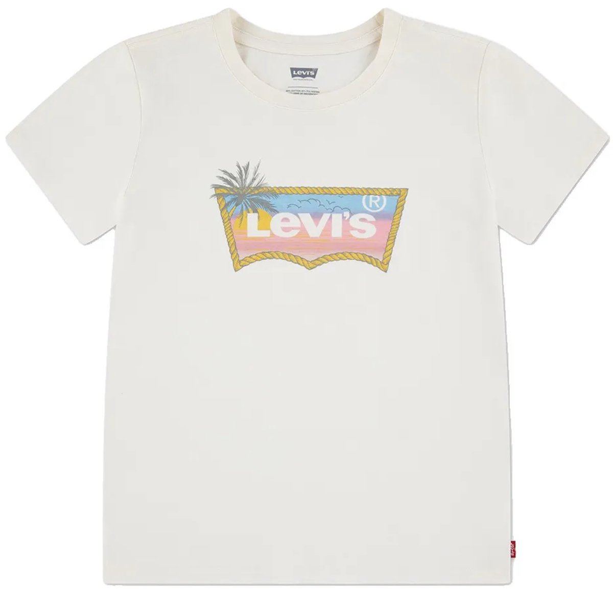 Levi´s ® Kids 4er169 T-shirt Met Korte Mouwen 10 Years Meisje Wit