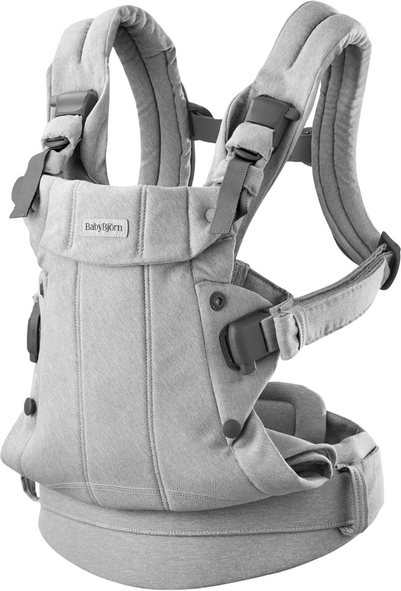 Babydrager - Draagzak baby - Comfortabel dragen - Ergonomisch ontwerp - 0-3 jaar - Lichtgrijs