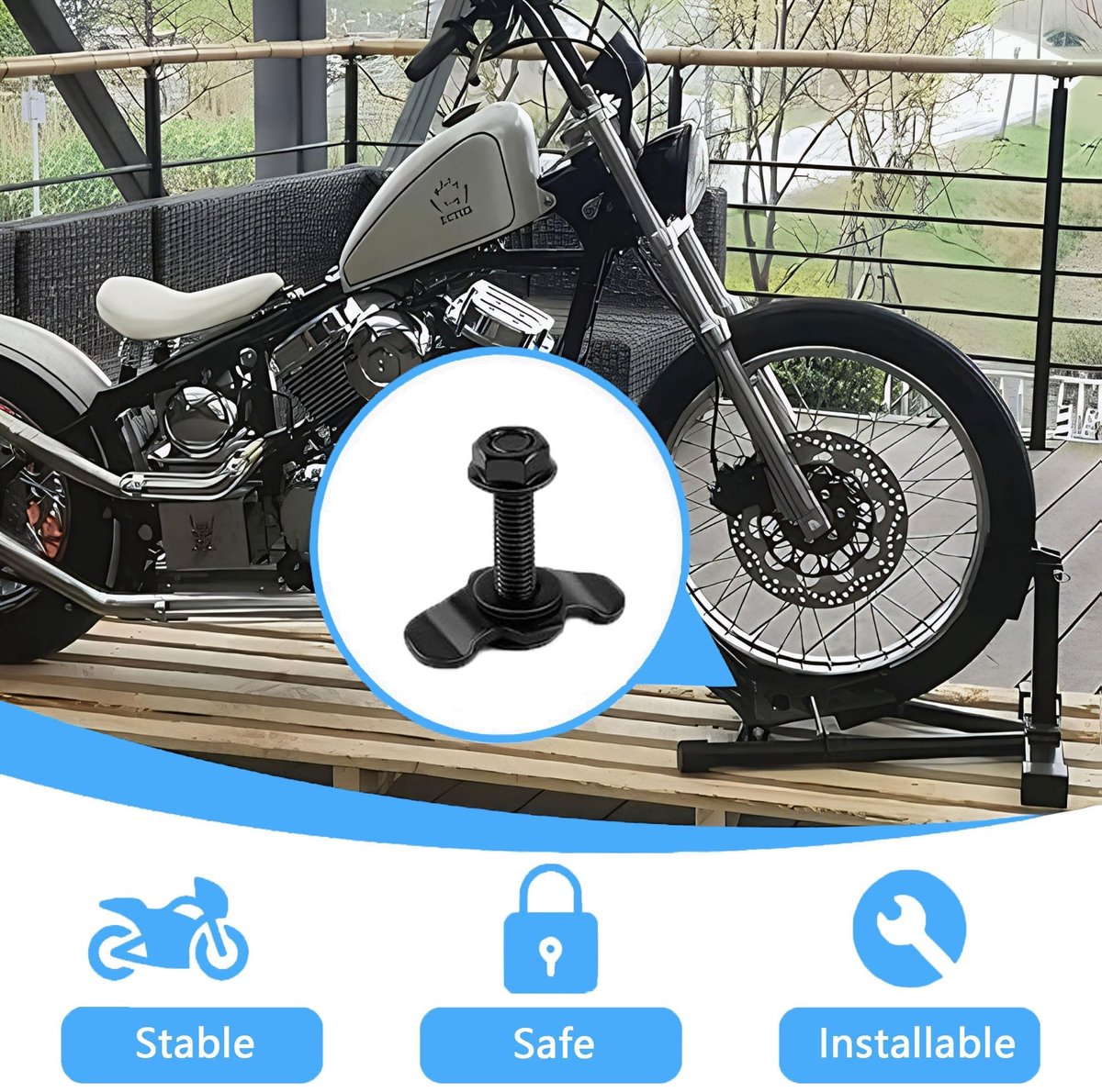 Dailygoods- Schroefbevestigingen 6 Stuks - Bevestigingsmateriaal Schaduwdoek - Luchtrails - Aanhangers - Vrachtwagens - Verzinkt Staal