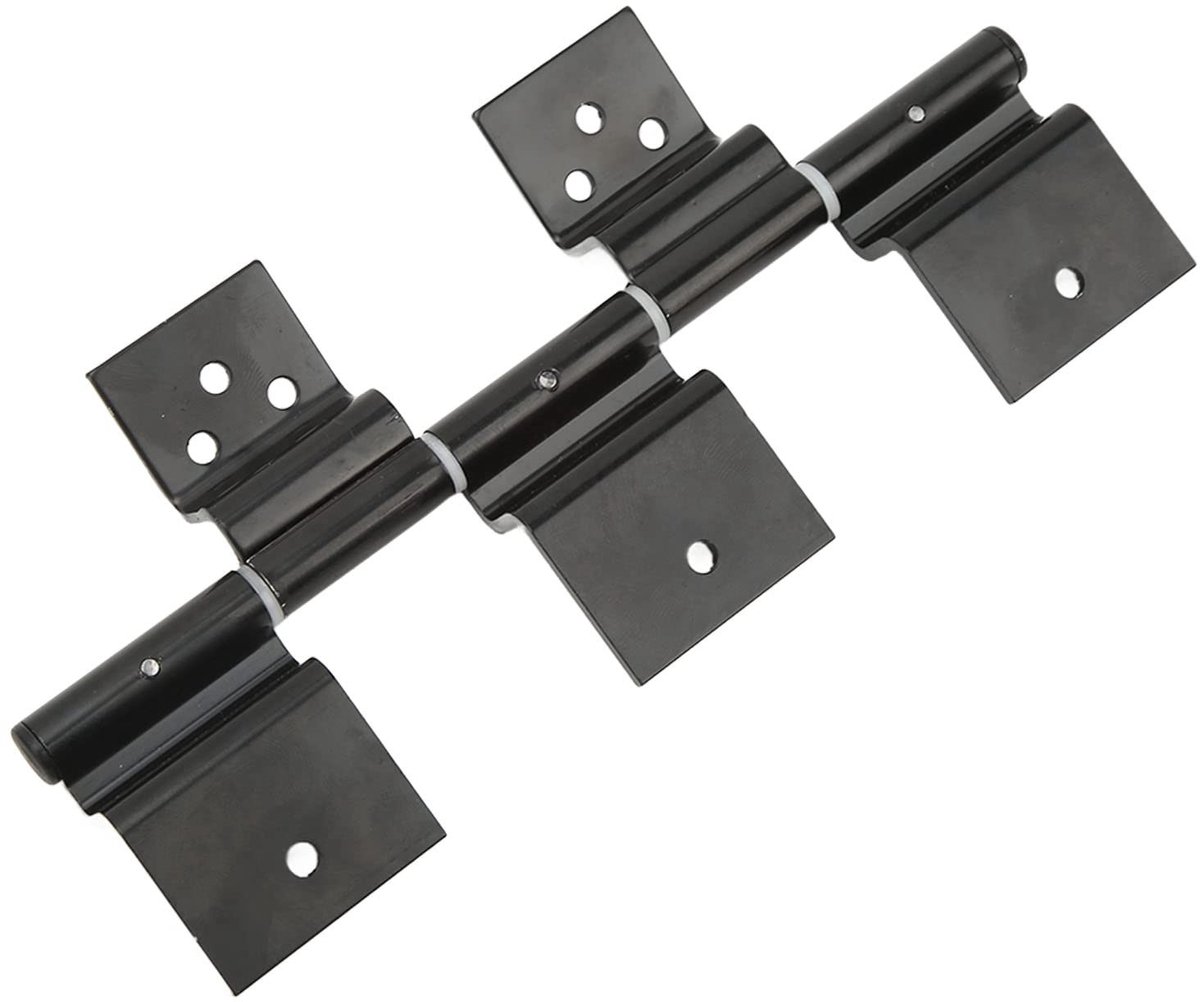 Dailygoods- Deurscharnier Scharnierkit - Stalen Deurscharnier - RV Deurscharnier - Zwart Deurscharnier - Scharnier voor Reisaanhangwagen - Duurzaam Scharnier - Deurhinge