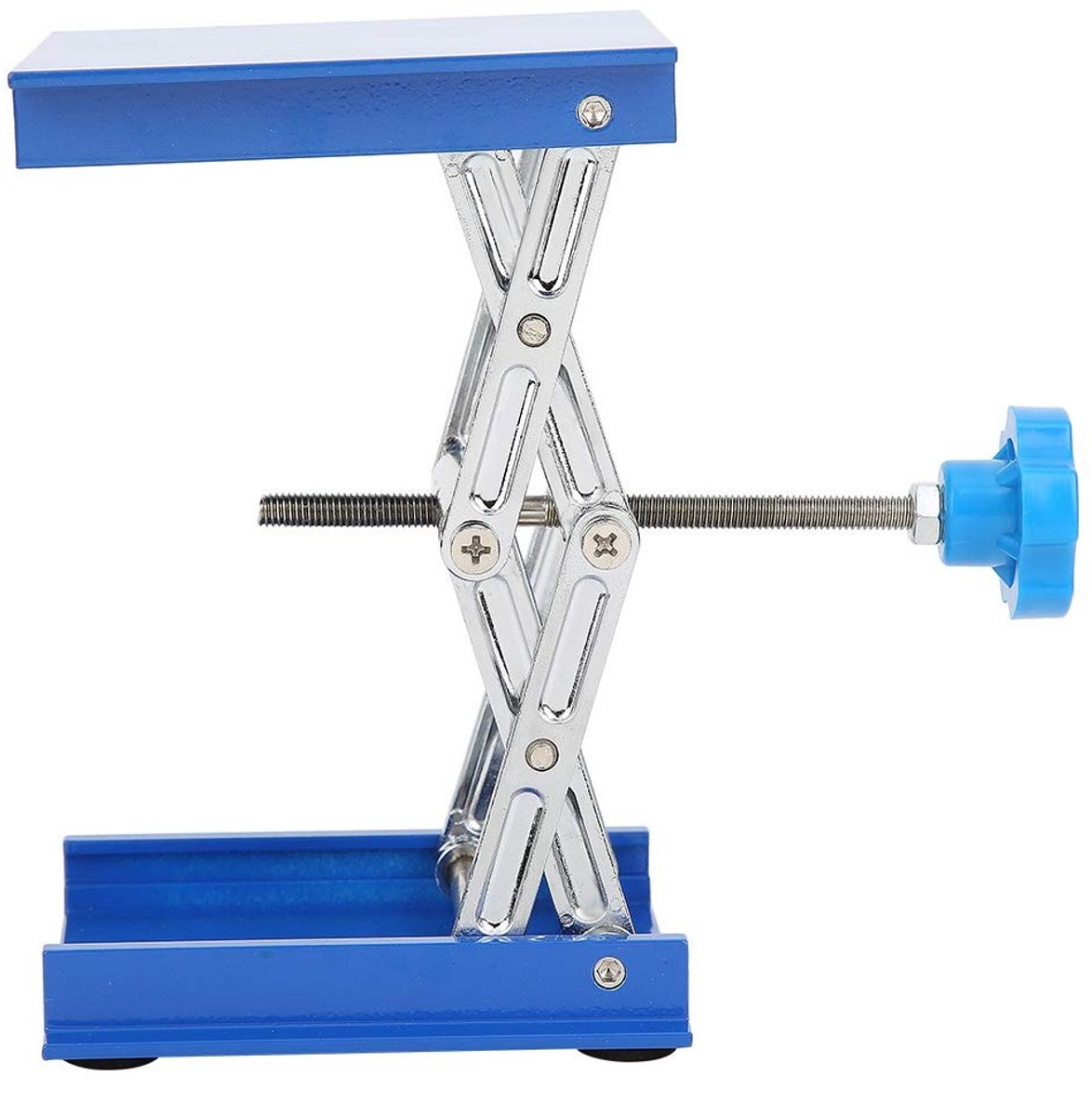 Dailygoods- Lab Jack Schaarlift - RVS Lifting Platform - Tafel Lift - Mini Lift - 100x100mm - Schokbestendig