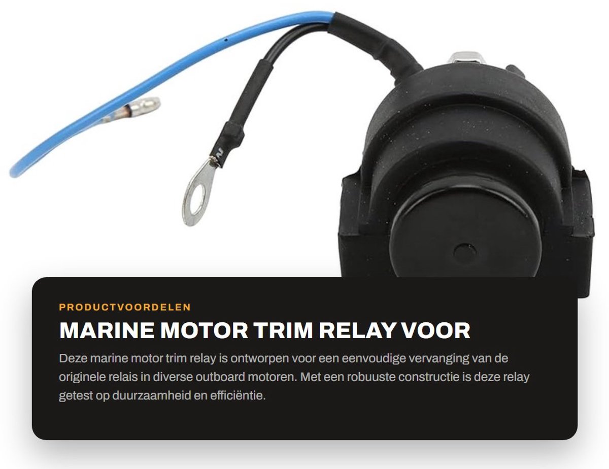 Dailygoods- Trim Relais Vervanging - Duurzaam ABS/Metaal - Geschikt voor DF40/DF140 - 4 Takt/2 Takt - Betrouwbare Keuze - Eenvoudige Installatie - Buitenboordmotor Relais