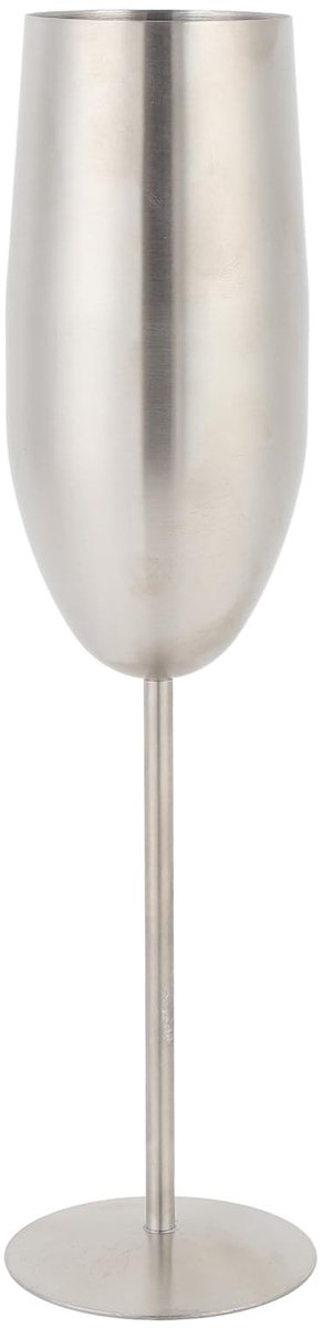 Dailygoods- Champagnefluit 260ml - Roestvrij Staal - Onbreekbaar - Vaatwasmachinebestendig - Eenvoudige Reiniging - Vintage Design - Champagnebeker